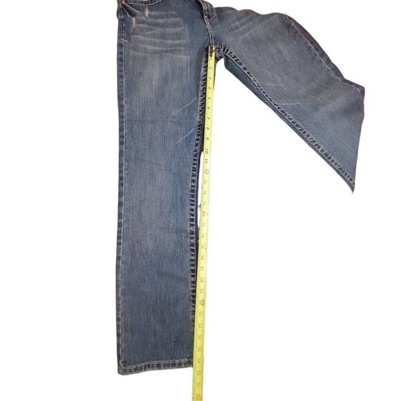 Aeropostale Bayla Skinny Distressed Med Wash Blue Jeans Size 9/10 R - Picture 12 of 13